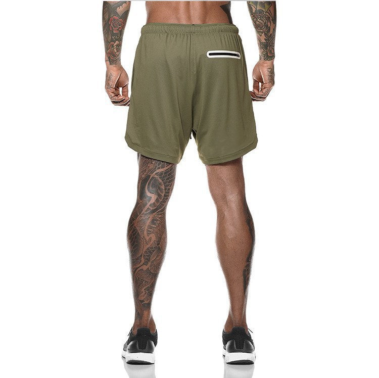 Army green sale running shorts